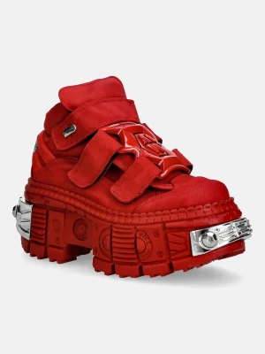 Obrázek produktu New Rock boty dámské nubukové NOBUCK ROJO + IMPERFECT TANK ROJO TORNILLOS červená
