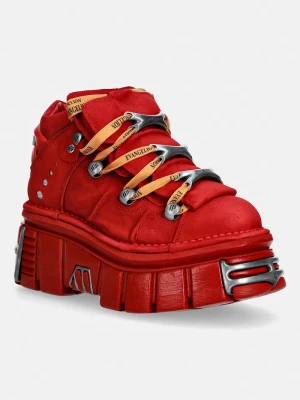 Obrázek produktu New Rock boty dámské nubukové NOBUCK ROJO + IMPERFECT TOWER ROJO TORNILLOS červená
