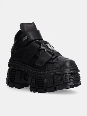 Obrázek produktu New Rock Kožené boty New Rock Crust Negro Negro + Tank Casco Negro černá