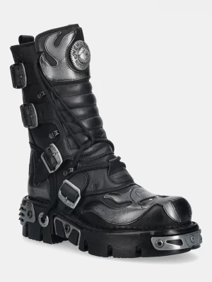 Obrázek produktu New Rock Kožené kotníkové boty New Rock černá