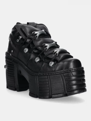 Obrázek produktu New Rock Kožené kotníkové boty New Rock CRUST NEGRO černá