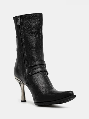 Obrázek produktu New Rock Kožené kotníkové boty New Rock LUXOR NEGRO, MALICIA 2 GOMA NEGRA TACON CARI černá