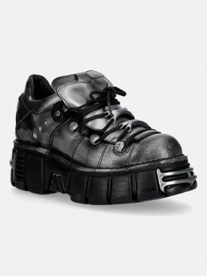 Obrázek produktu New Rock Kožené polobotky New Rock PULIK ACERO, TOWER NEGRO ACERO + lateral + šedá
