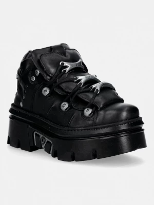Obrázek produktu New Rock Kožené tenisky New Rock CRUST NEGRO, REACTOR NEGRO E14 casco CON černá