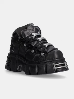 Obrázek produktu New Rock Kožené tenisky New Rock Itali Negro + Nomada Negro + Tower Negro Acero černá