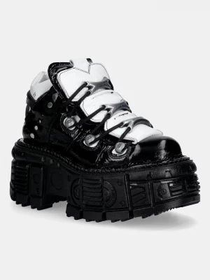 Obrázek produktu New Rock Kožené tenisky New Rock M-106-S119 Ankle Boot Imperfect černá