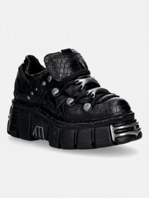 Obrázek produktu New Rock Kožené tenisky New Rock PITON ESCAMA NEGRO BRILLO, TOWER NEGRO ACER černá