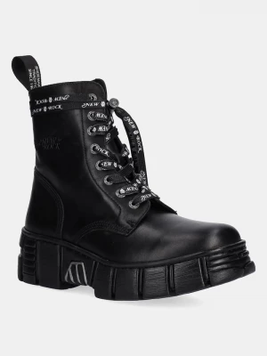 Obrázek produktu New Rock Kožené workery New Rock CRUST NEGRO + TOWER CASCO černá