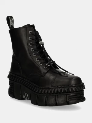 Obrázek produktu New Rock Kožené workery CRUST NEGRO + TOWER CASCO NEGRO černá