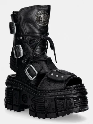 Obrázek produktu New Rock sandály dámské kožené LUXOR NEGRO TANK CASCO NE černá