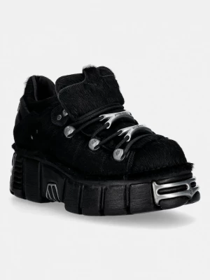 Obrázek produktu New Rock Semišové tenisky New Rock PELO NEGRO, TOWER NEGRO ACERO + lateral + p černá