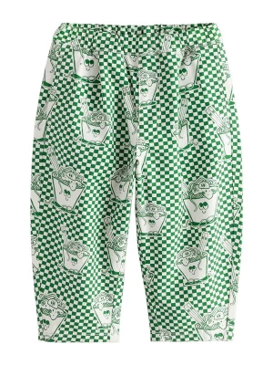 Obrázek produktu Next Kalhoty zelená / bílá