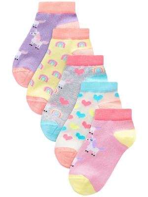 Obrázek produktu Next Ponožky 'Einhorn' žlutá / šedý melír / lenvandulová / světle růžová / barva vaječné skořápky
