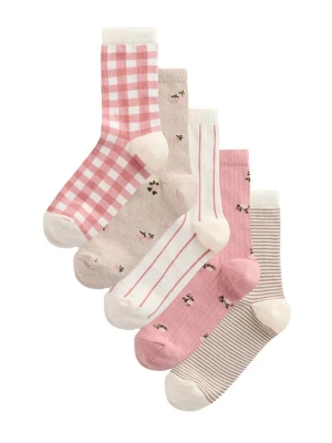 Obrázek produktu Next Ponožky světle béžová / brokátová / starorůžová / bílá