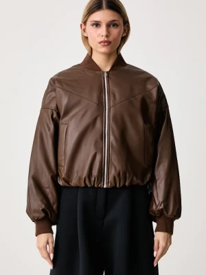 Obrázek produktu Nike Sportswear bomber dámský z imitace kůže Therma-FIT hnědá