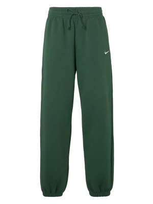 Obrázek produktu Nike Sportswear Kalhoty 'Phoenix Fleece' tmavě zelená / bílá
