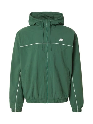 Obrázek produktu Nike Sportswear Přechodná bunda 'CLUB ATHLETE' tmavě zelená / bílá