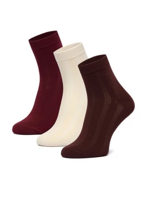 Obrázek produktu Nine West Dlouhé ponožky CEO_BR_NW_25082_Z_AW26 (3 PACK) Bordó