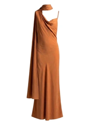 Obrázek produktu Nisia PartyWear Koktejlové šaty 'Tangalle Dress' oranžový melír