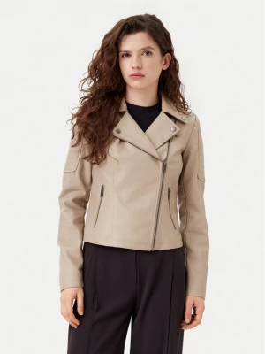 Obrázek produktu Noisy May Bunda z imitace kůže Rebel 27000741 Béžová Slim Fit