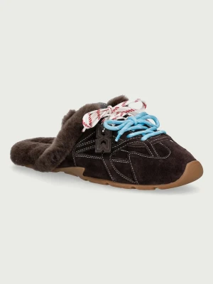 Obrázek produktu Nokwol Pantofle dámské kožené Atlas Mule Brown Suede