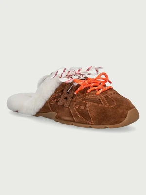 Obrázek produktu Nokwol Pantofle dámské semišové Atlas Mule Tan Suede hnědá