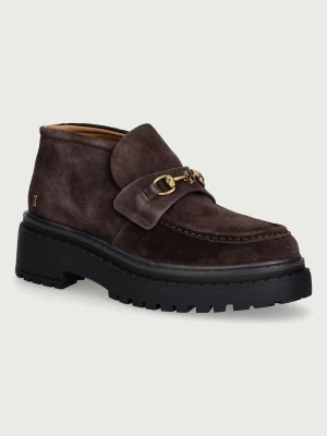 Obrázek produktu Nokwol Polobotky dámské kožené Pippa Brown Suede