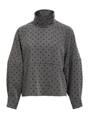 Obrázek produktu OBJECT Halenka 'OBJMAXINE' šedá / černá