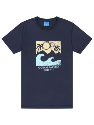 Obrázek produktu Ocean Pacific Tričko 'Froth' slonová kost / marine modrá