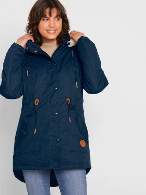 Obrázek produktu Ocieplana parka z wstawką ze sztucznego futerka BonPrix niebieski