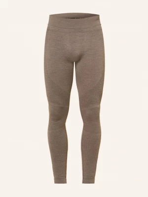 Obrázek produktu Odlo Funkční Prádlo-Kalhoty Seamless Performance Wool S Merino Vlnou hnědá