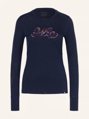 Obrázek produktu Odlo Funkční Tričko Merino 200 80th Anniversary Z Merino Vlny tmavě modrá / červená / bílá
