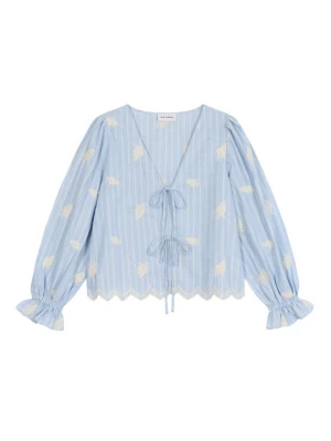 Obrázek produktu OH APRIL Halenka 'Ninon' světlemodrá / offwhite