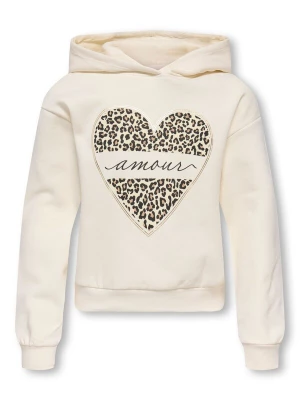 Obrázek produktu ONLY GIRLS Mikina 'KOGCooper' starobéžová / černá / offwhite