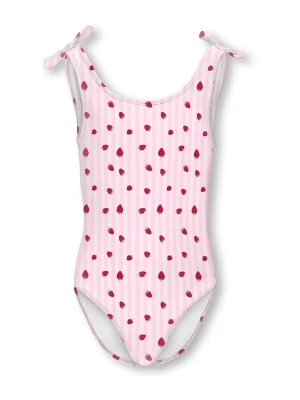 Obrázek produktu ONLY GIRLS Plavky 'KOGBeach' růžová / karmínově červené / bílá
