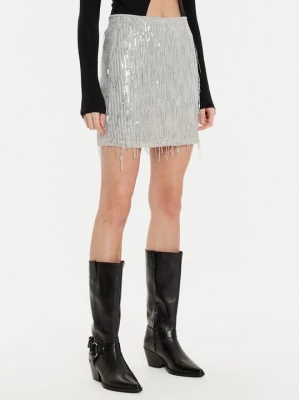 Obrázek produktu ONLY Mini sukně Spacy 15305742 Stříbrná Slim Fit