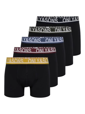 Obrázek produktu Only & Sons Boxerky 'ONSTrey' modrá / citronová / jedle / vínově červená / černá