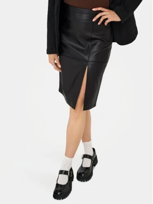 Obrázek produktu ONLY Sukně z imitace kůže Oline 15315998 Černá Slim Fit