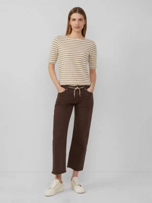 Obrázek produktu Oříznuté džíny Karolin / regular fit / mid rise / straight leg / open hem s.Oliver hnědá