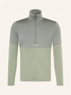 Obrázek produktu Ortovox Střední Vrstva Light Zip Neck šedá / světle zelená