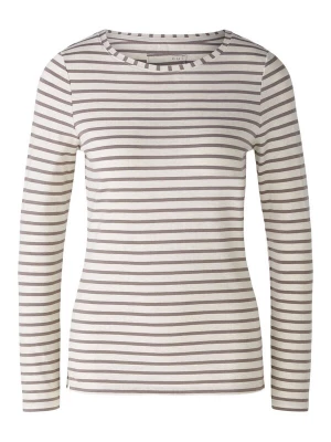 Obrázek produktu OUI Tričko 'Sumiko' hnědá / offwhite