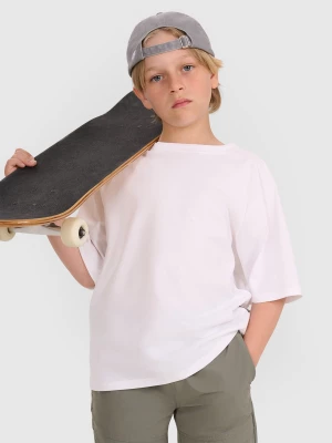 Obrázek produktu Oversize tričko hladké chlapecké - bílé 4F
