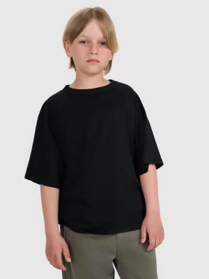 Obrázek produktu Oversize tričko hladké chlapecké - černé 4F
