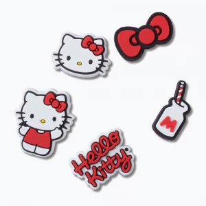 Obrázek produktu Ozdoba na boty Crocs Jibbitz™ Hello Kitty 5 ks. Červená