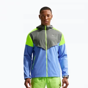 Obrázek produktu Pánská běžecká bunda Nike Impossibly Light Windrunner royal pulse / smoke grey / volt ice Modrá
