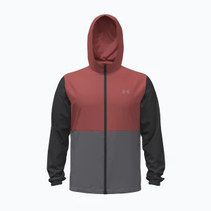 Obrázek produktu Pánská běžecká bunda Under Armour Velociti Hooded Jacket ultimate black / heritage red / reflective