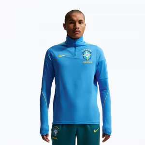 Obrázek produktu Pánská fotbalová mikina Nike Brazil Strike light photo blue / light menta / midwest gold