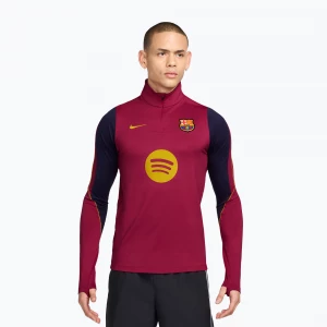 Obrázek produktu Pánská fotbalová mikina Nike FC Barcelona Strike Soccer Drill Top noble red / mineral yellow / mineral yellow