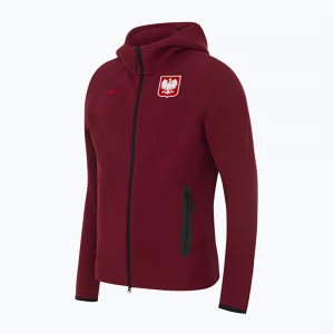 Obrázek produktu Pánská fotbalová mikina Nike Tech Fleece Poland Full Zip Hoodie team red vínová