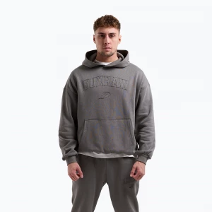 Obrázek produktu Pánská mikina BOXRAW East Street Hoodie distressed grey